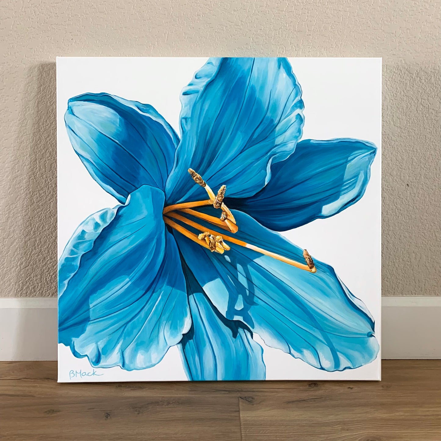 "BLUEBELL" Acrylic Painting 24x24