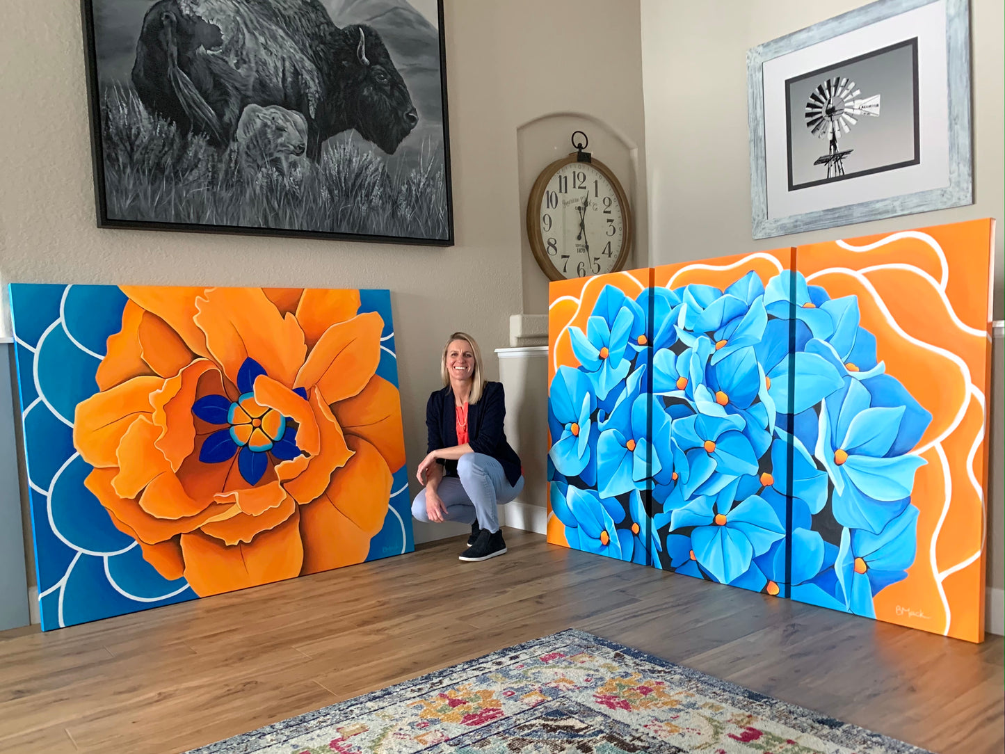 "MORNING SUNRISE" Acrylic Painting 60x48