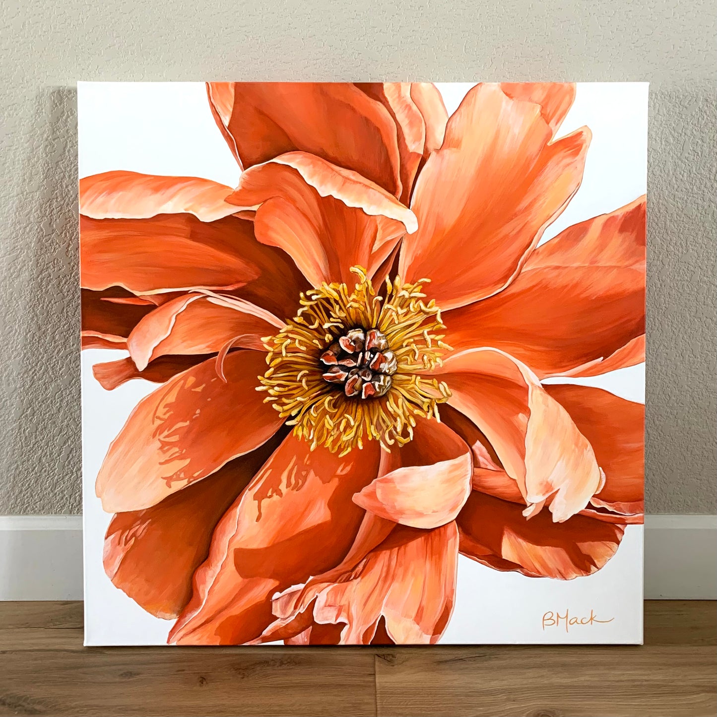 "RISE AND SHINE" Acrylic Painting 30x30