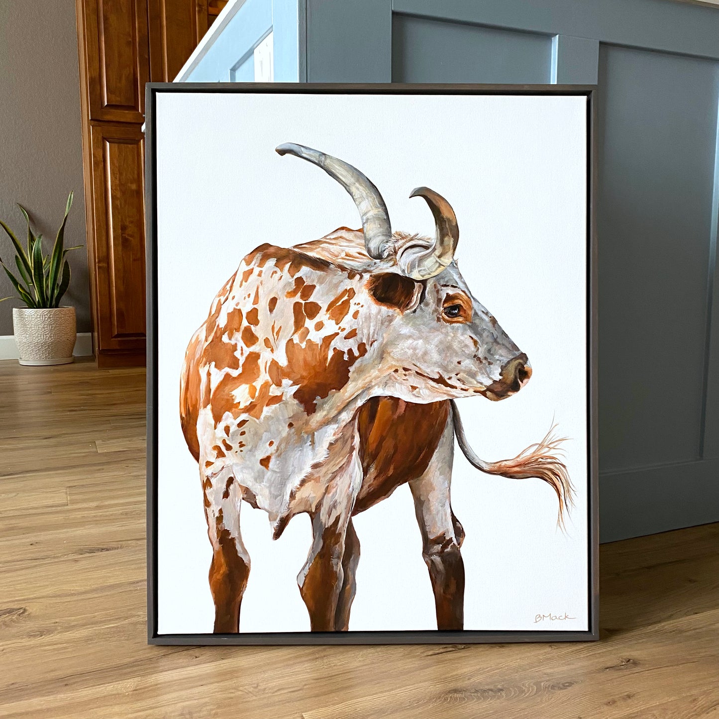 "MAVERICK" Framed Acrylic Painting 24x30
