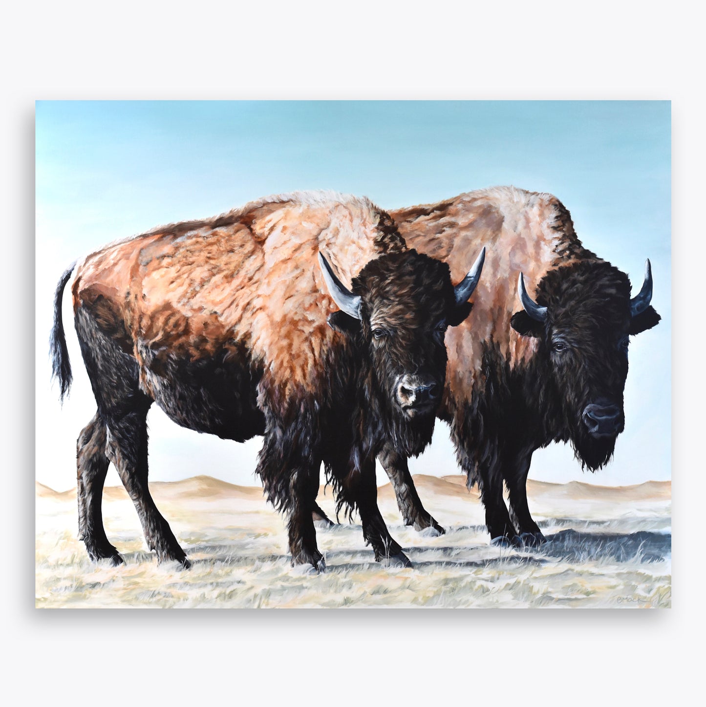 "WESTERN GIANTS" Framed Acrylic on Canvas 48x60