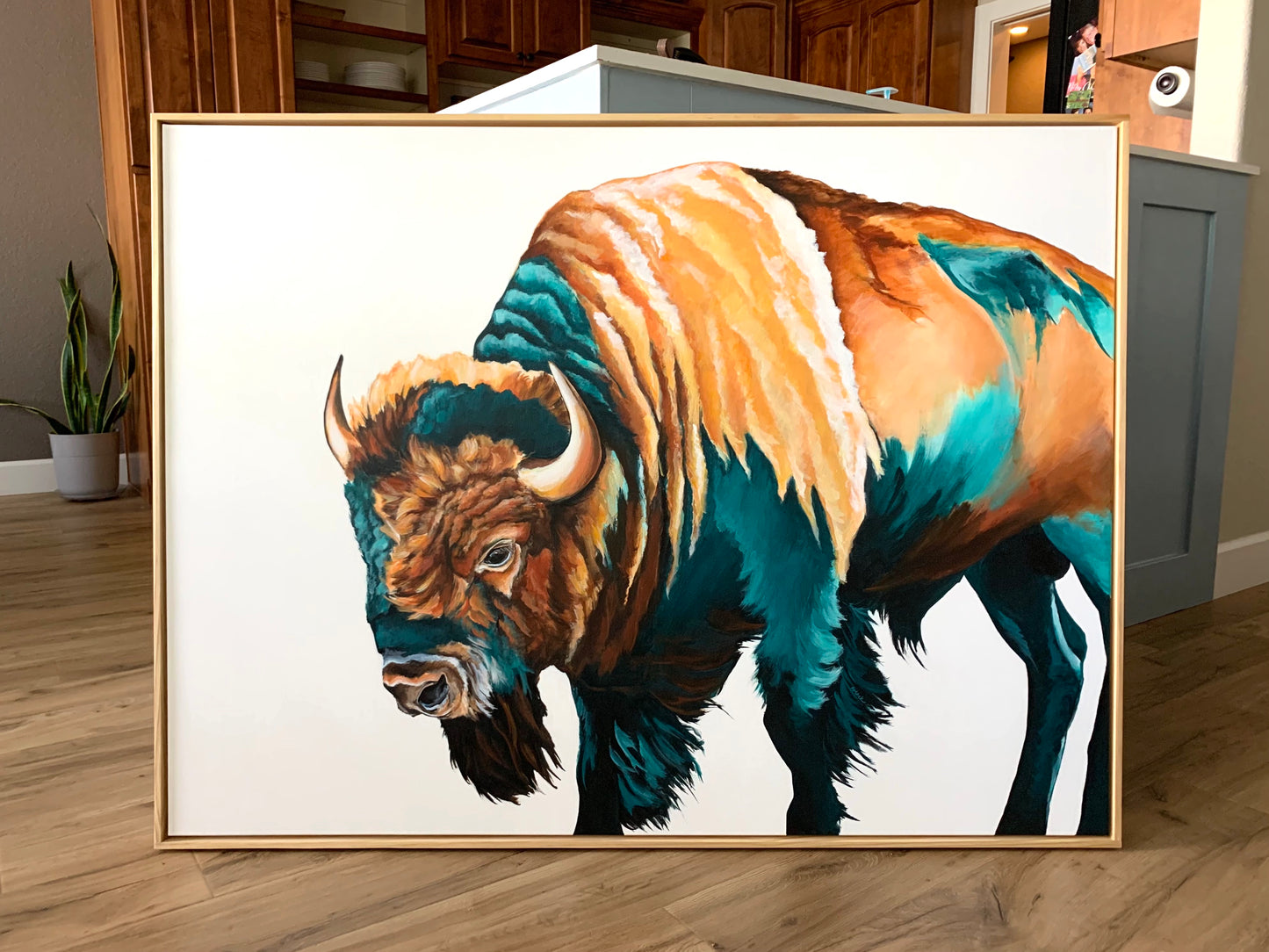 "BRAZEN" Framed Acrylic Painting 48x36