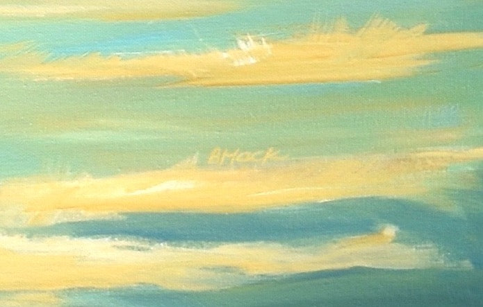 "GRAND RISING" Framed Acrylic Painting 60x40