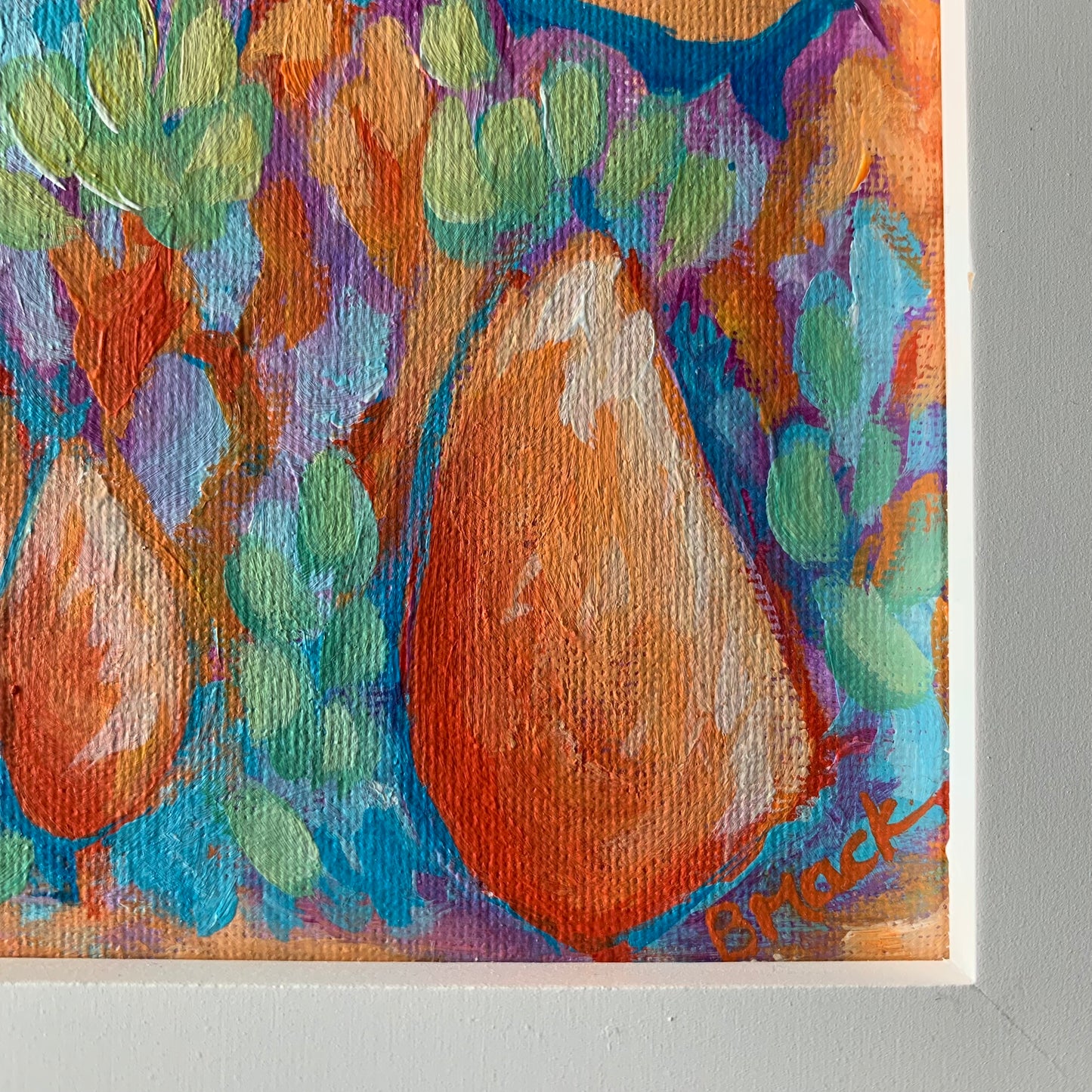 "DEVIL'S TOWER" Framed Acrylic Painting 12x12