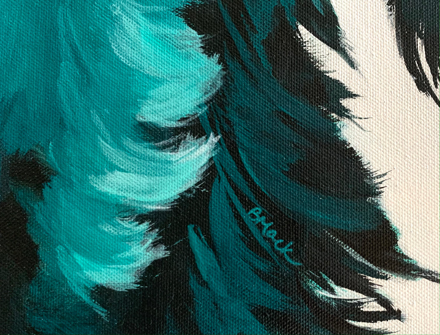 "BRAZEN" Framed Acrylic Painting 48x36