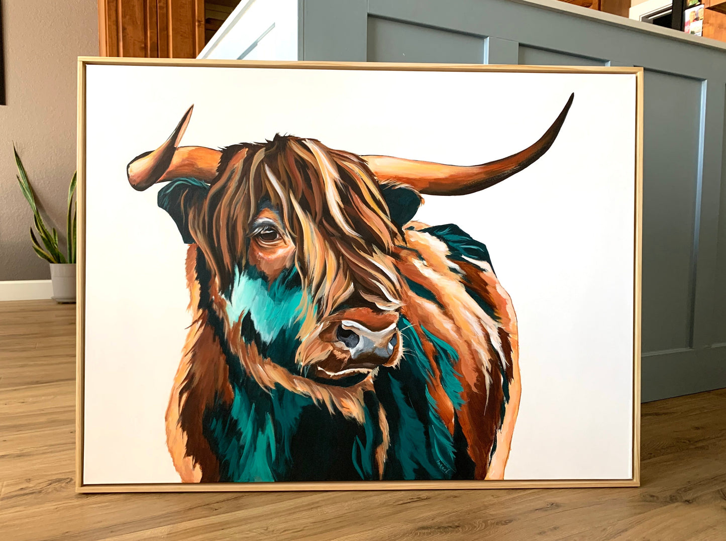 "JAGGER" Framed Acrylic Painting 40x30