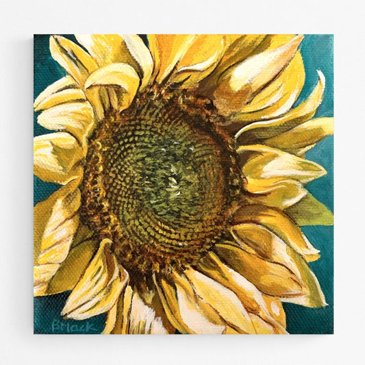 "SUN CHASER" Acrylic Painting 5x5